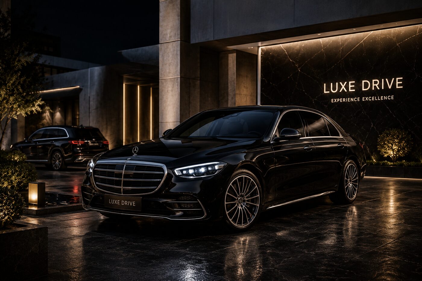Luxe Drive luxury automotive campaign visual
